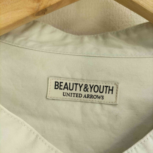 ビューティーアンドユースユナイテッドアローズ BEAUTY & YOUTH UNITED ARROWS  バイオダンプ バンドカラー ワイドフォルム シャツ メンズ JPN:L